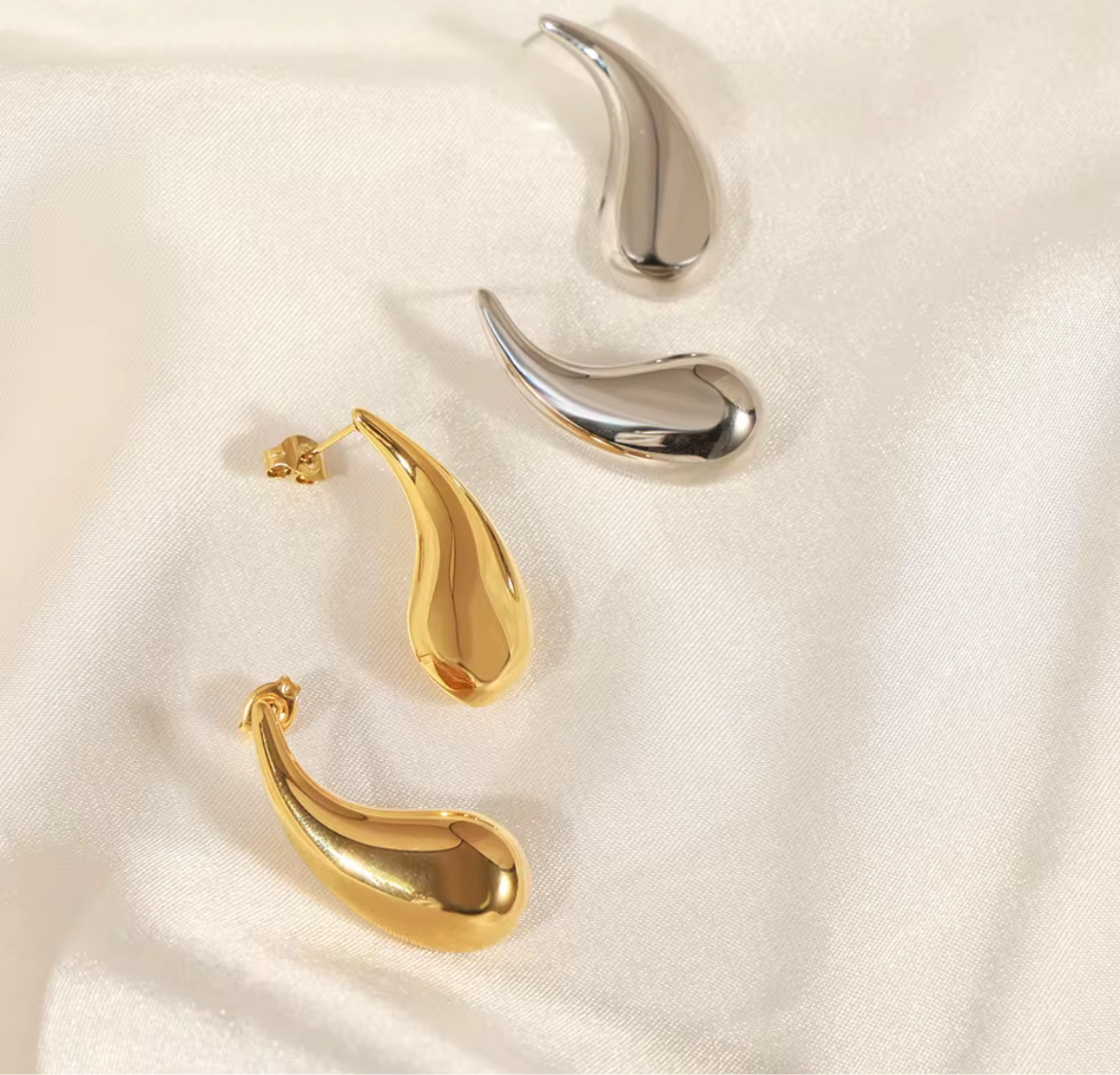 Long Tear Drop Earrings